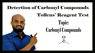 Lesson 17 Tollens’ Reagent amp Its Importance  Topic Carbonyl Compounds  Organic Chemistry [upl. by Odracir]