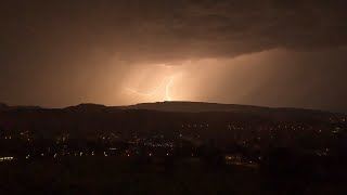 31 Juli bis 1 August 2024  Gewitter Schälchlihoger Urdorf  2237  0018 Uhr [upl. by Rosenblast]