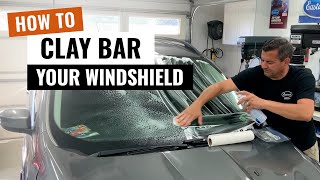 How To Clean Your Windshield and Save Your Wipers  Clay Bar Method [upl. by Nalepka]