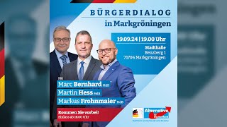 AfDBürgerdialog live aus der Stadthalle in Markgröningen [upl. by Nnaeitak]