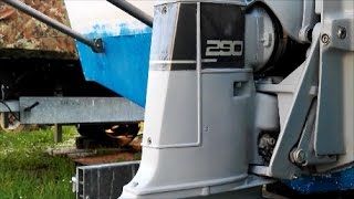 Volvo Penta 290A sterndrive installation [upl. by Rimidalg115]