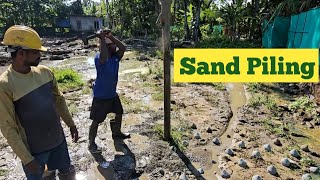 Sand Piling Work at Kerala Coastal Area [upl. by Hercule]