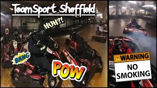 TeamSport Sheffield 50 laps of chaos ft KartingWithJosh [upl. by Yeclehc]