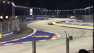 View from Turn 1 Grandstand at Singapore Grand Prix [upl. by Drahsir]