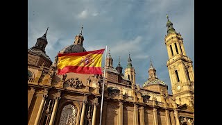 RETRETA MILITAR DIA FUERZAS ARMADAS 2024 EN ZARAGOZA [upl. by Hayidah]