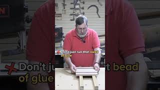 How To Use Wood Glue Properly Woodworking Tip [upl. by Enoyrt]