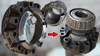 How We Rebuild 2 Parts Of A Broken Truck Differential Gearbox In The Incredible Restoration Video [upl. by Sucramat56]