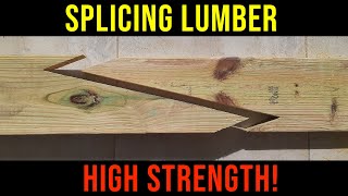 How To Properly Splice Dimensional Lumber For Maximum StrengthRafters amp Joists [upl. by Kciredec]