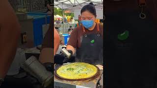 Tasty Chinese Street Food Jianbing Breakfast Treat 🥞 Delicious Crepes in China [upl. by Enylekcaj617]