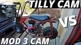 Mod 3 cam vs Tillotson 212 E cam Predator 212 Hemi [upl. by Leal97]