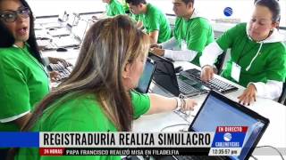 Registraduría realiza simulacro de preconteo de las próximas elecciones [upl. by Ibrek]