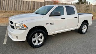 Leveled 2014 Ram 1500 Tradesman 4x4 crew cab 57L Hemi [upl. by Nylannej]