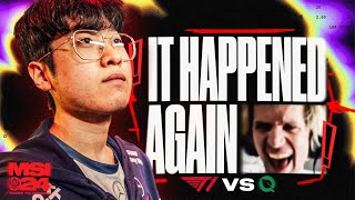 IT HAPPENED AGAIN  T1 VS FLYQUEST  MSI 2024  CAEDREL [upl. by Valdis]