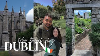 IRELAND VLOG 24 hours in Dublin  Irish pub walking city tour Dublin castle amp more [upl. by Ause]