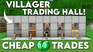 Easy Villager Trading Hall in Minecraft Bedrock 121 MCPEXboxPS4Nintendo SwitchWindows10 [upl. by Airdnola]