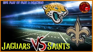 Jacksonville Jaguars vs New Orleans Saints Live Play by Play amp Reaction [upl. by Lleder]