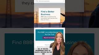 BBB Tip Leaving Reviews startwithtrust thesignofabetterbusiness leavingreviews [upl. by Eleph]