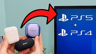 Connect Any Wireless Earbuds To PS5 PS4 [upl. by Gnart]