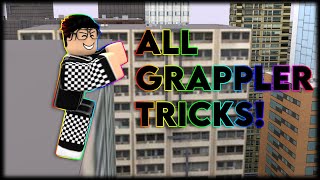 ALL GRAPPLER TRICKS Roblox Parkour [upl. by Epotimet399]