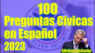 100 preguntas Cívicas ACTUALIZADAS en español 2023 ENTREVISTA DE CIUDADANIA AMERICANA [upl. by Nowtna]