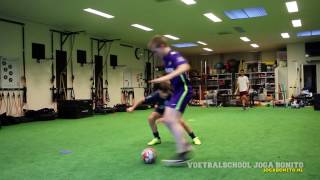 Voetbal techniek oefening 1  Voetbalschool Joga Bonito HQ [upl. by Aerdnaeel]