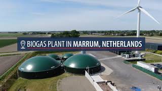 VIRTUAL TOUR Manure Biogas Plant in Marrum Netherlands [upl. by Ahsiened]