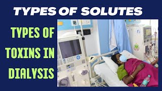 Solute classification Small middle and large Solute in dialysis  molecular weight [upl. by Vandervelde]