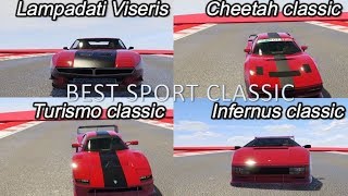 NEW FASTEST SPORT CLASSIC IN GTA ONLINE  VISERIS VS CHEETAH VS TURISMO VS INFERNUS CLASSIC RACE [upl. by Boyes755]