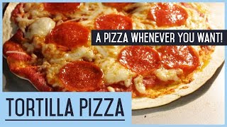 Tortilla Pizza  Recipe  how to cook a pizza whenever you want  GAF TRAVEL [upl. by Obocaj]