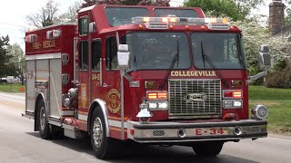 Collegeville Fire Company Engine 34 amp Lower Providence Fire Department Pipeline 53 Responding [upl. by Sherfield]