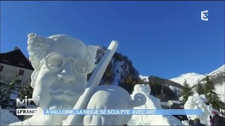 À Valloire la neige se sculpte avec art [upl. by Albrecht]