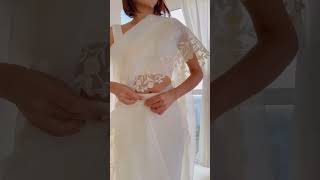 How to Wear a Net Saree Draping Tutorial [upl. by Mcloughlin624]