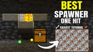 Best ONE HIT Spawner XP Farm in 121 Minecraft Bedrock  MCPE  Xbox  PS  Switch  PC [upl. by Shaeffer]