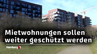 Schutz von Mietwohnungen in Hamburg soll verlängert werden  Abstimmung über Umwandlungsschutz [upl. by Eillen]