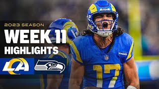 Highlights Rams Top Plays vs Seahawks In Week 11  Puka Nacuas TD Derion Kendricks INT amp More [upl. by Chandra]