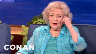 Betty White Is Going To Start Lying About Her Age  CONAN on TBS [upl. by Saraann]