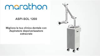 Aspisol 1200 sistema di aspirazione e depolverizzatore extraorale Marathon  Dental Club [upl. by Aser664]