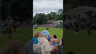 Caber tossing fail at Ballater Highland Games scotland highlandgames [upl. by Lehplar393]