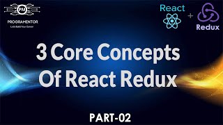 94  Three Core Concepts Of Redux  React Redux  React Redux Tutorial  Learn React HindiUrdu [upl. by Ruscher]