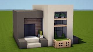 KLEINES MODERNES HAUS in MINECRAFT bauen TUTORIAL HAUS 264 [upl. by Nnylav]