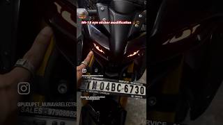 Mt15 eye sticker modification trending automobile mt15modification motorcycle bike bikeparts [upl. by Anrol]