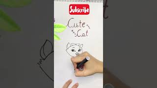 How to draw cute Cat 🐱 youtube viralvideo drawing cute coloring [upl. by Gaillard]