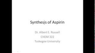 Synthesis of Aspirin [upl. by Aihtak]