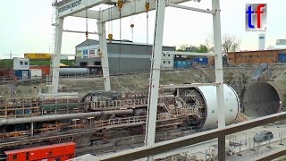 Stuttgart 21 Herrenknecht Tunneling Machine  Tunnelvortriebsmaschine Fildertunnel 22042016 [upl. by Adar]