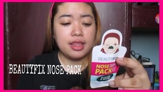 Worth it ba BEAUTYFIX NOSE PACK Review  heyitsmerej [upl. by Yhprum]