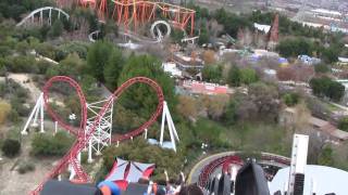 X2 Onride Front Seat HD POV Six Flags Magic Mountain [upl. by Eimmij]