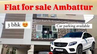 3 bhk flat for sale in ambattur in 1180 sqft [upl. by Finnegan]