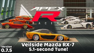 51 Seconds Veilside Mazda RX7 Tune Version 075 BETA  APEX Racer [upl. by Oilenroc]