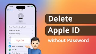 3 Ways How to Delete Apple ID without Password [upl. by Kenlee]