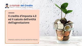 Il credito dimposta 40 ed il calcolo dellentità dellagevolazione [upl. by Ahtreb22]